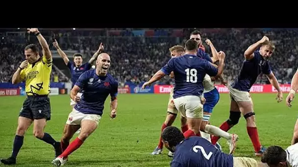 Rugby : la France en quarts après son succès face à l'Italie (60-7)