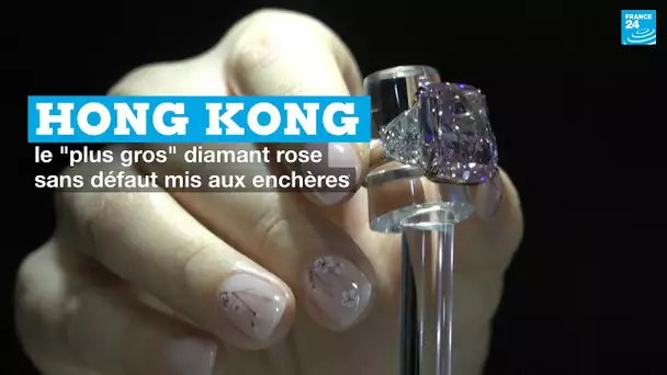 Hong Kong : le "plus gros" diamant rose sans défaut mis aux enchères
