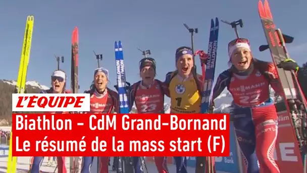 Le résumé de la mass start du Grand-Bornand - Biathlon - CM (F)