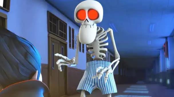 Spookiz | Squelette enseignant porte seulement son caleçon | Cartoon pour les enfants | WildBrain