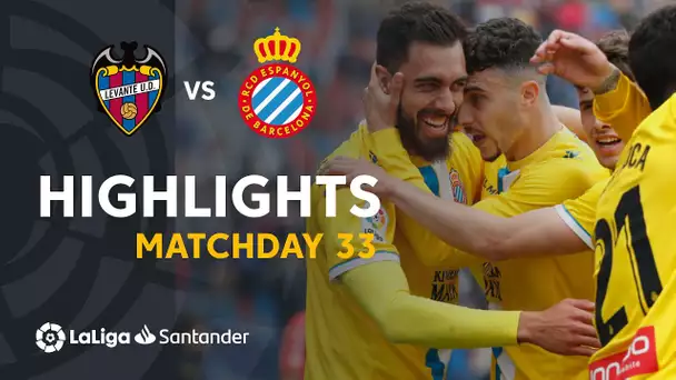 Highlights Levante UD vs RCD Espanyol (2-2)
