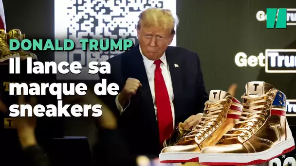 Donald Trump vend des baskets dorées à 370 euros la paire en édition limitée