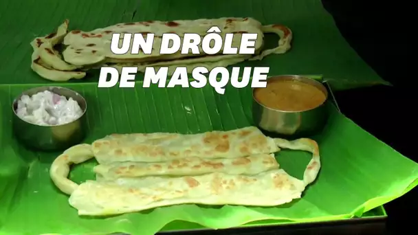 En plein coronavirus en Inde, ce restaurant encourage de manière originale à porter le masque