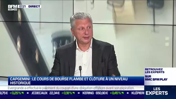 Aiman Ezzat (Capgemini) : Le cours de Bourse flambe et clôture à un niveau historique