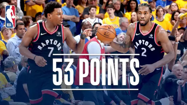 Kawhi Leonard and Kyle Lowry Combine for 53 Points | NBA Finals Game 3
