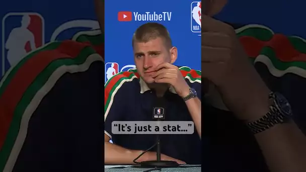“It’s just a stat” - Jokic Talks His 32 PT, 21 REB, 10 AST Performance In Game 3! | #Shorts