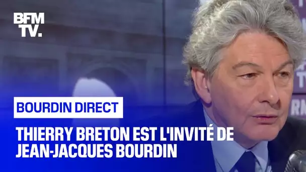 Thierry Breton face à Jean-Jacques Bourdin en direct