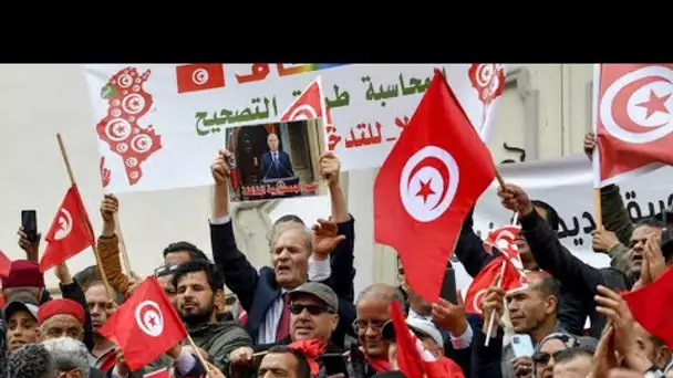 En Tunisie, des centaines de personnes dans la rue en soutien au président Kaïs Saïed • FRANCE 24