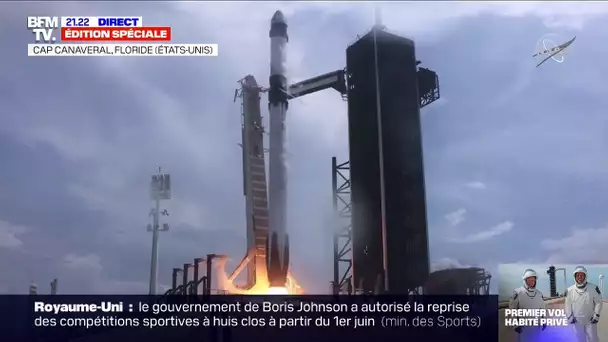 Revivez le lancement historique du premier vol habité de SpaceX