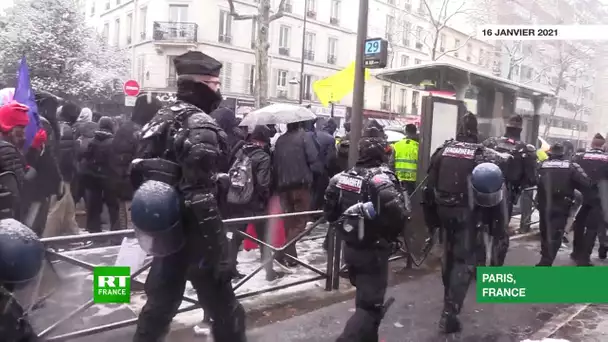 A Paris, des milliers de manifestants protestent contre la loi Sécurité globale