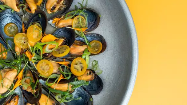 RECETTE #100 - Moules à l’escabeche, kumquat confit - Fabrice Mignot