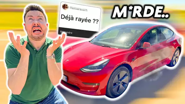 Mon 1er Accident avec la Tesla ! (c'est pas énorme mais c'est chiant)