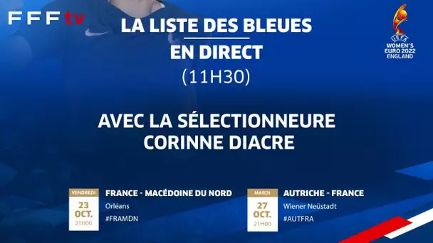 La liste des Bleues en direct (11h30) I Equipe de France féminine 2020