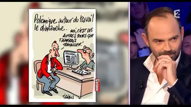 Edouard Philippe et les dessins du 13 décembre 2014 - On n'est pas couché #ONPC