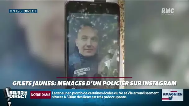 Un policier se filme et déclare vouloir "casser la bouche" de "ces abrutis de Gilets Jaunes"