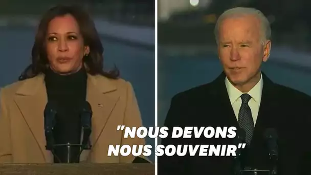 L'hommage de Joe Biden et Kamala Harris aux morts du Covid-19