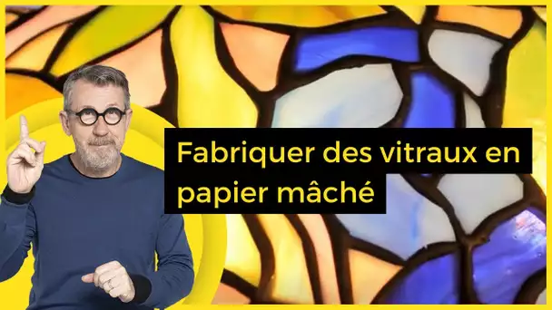 Fabriquer des vitraux en papier mâché - C Jamy