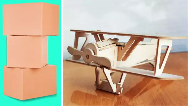 29 IDÉES SIMPLES ET AMUSANTES AVEC DU CARTON POUR S'OCCUPER QUAND ON S'ENNUIE