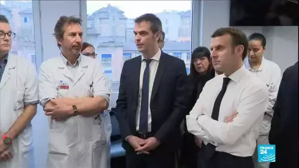 Coronavirus en France : E. Macron rassure les équipes de la Salpêtrière