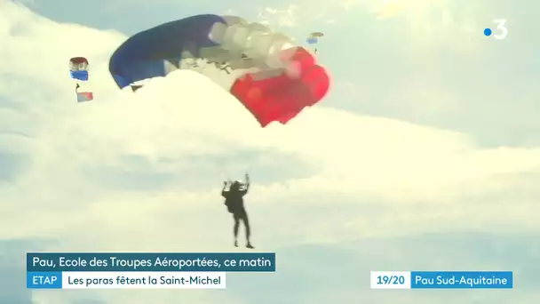 PAU : L'école des troupes aéroportées, (ETAP) fête la Saint-Michel, saint patron des parachutistes