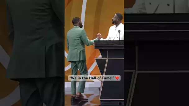 “We in the Hall of Fame” - Dwyane Wade brings his dad on stage 🧡 | #Shorts