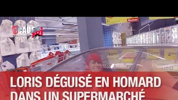 Loris déguisé en homard dans un supermarché - C’Cauet sur NRJ