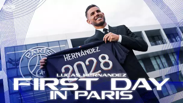 🥰  THE FIRST DAY OF LUCAS HERNÁNDEZ IN PARIS ! 🔴🔵 #WelcomeHernández