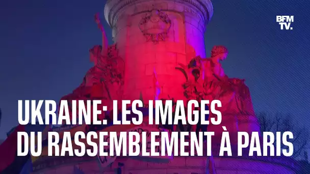 Paris: les images du rassemblement contre la guerre en Ukraine