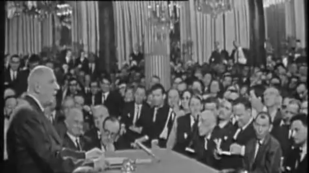Conférence de presse GENERAL DE GAULLE 9 septembre 1965  - Archive vidéo INA