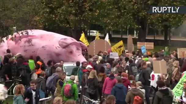 Strasbourg : manifestation pour appeler à un changement de la politique agricole