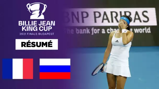 🎾 Résumé - Billie Jean King Cup : Déjà éliminée, la France s'écroule en double face à la Russie