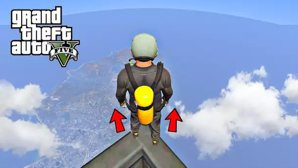 JE SAUTE DE LA NOUVELLE PLUS HAUTE TOUR DU MONDE SUR GTA 5 ! (Stratos Tower Record)