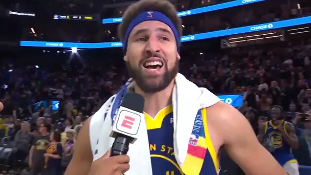 "I Was Nervous All Day" - Klay Thompson After 30 Point Performance