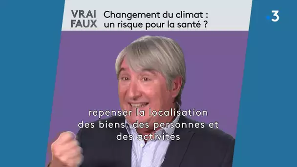 Vrai / Faux :  changement du climat, un risque pour la santé ? Stéphane Costa répond à nos questions