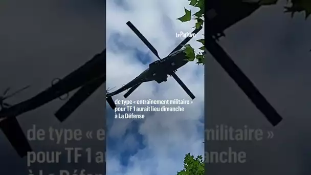 Un hélicoptère de l’armée sème un vent de panique sur le marché de Neuilly