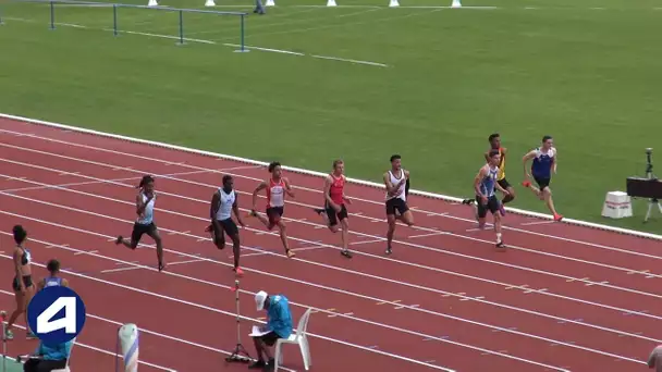 Bondoufle 2018 : Finale 100 m Cadets (Aurélien Larue en 10&#039;&#039;61)