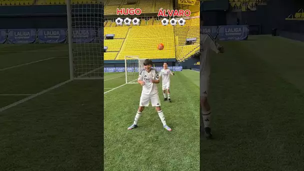 The accuracy challenge with Real Madrid players ⚽️