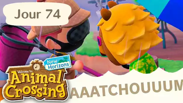 Jour 74 | ET LES GESTES BARRIÈRE ALORS ?? | Animal Crossing : New Horizons