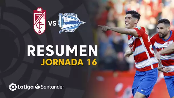 Resumen de Granada CF vs Deportivo Alavés (3-0)