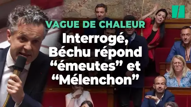 Interrogé sur la vague de chaleur, Chistophe Béchu répond « émeutes », « Crif » et « Mélenchon »