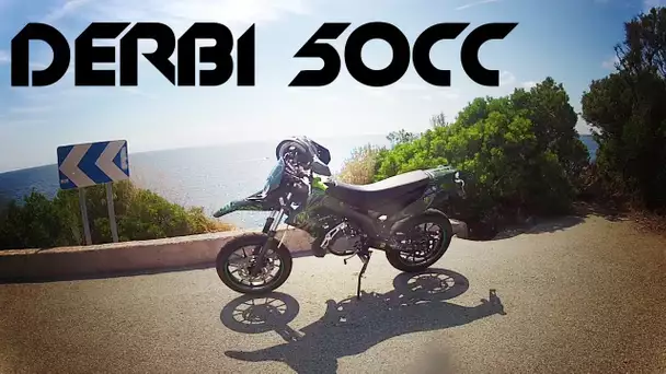 GoPro : Balade sur route sinueuse en Derbi DRD X-Trem 50cc