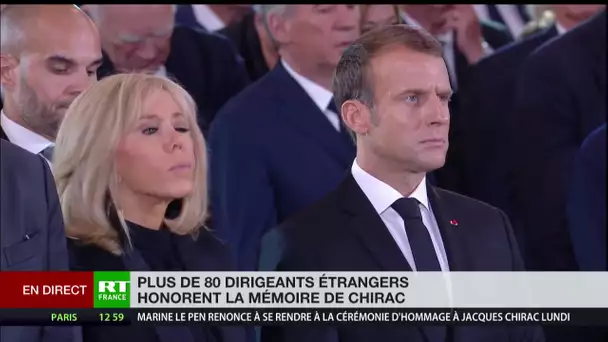 Emotion et recueillement lors de la cérémonie d’hommage à Jacques Chirac