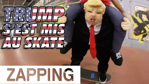 IL FAIT DU SKATE SUR LE DOS DE DONALD TRUMP !