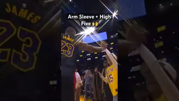 LeBron James share a great moment with young Lakers fan | #Shorts