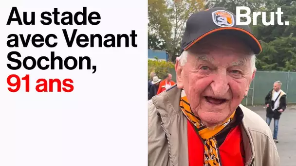 Au stade avec le supporter le plus âgé du stade Lavallois à 91 ans