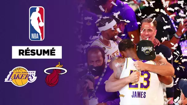 Résumé NBA VF long format : Les Lakers de LeBron James remportent leur 17ème titre face au Heat