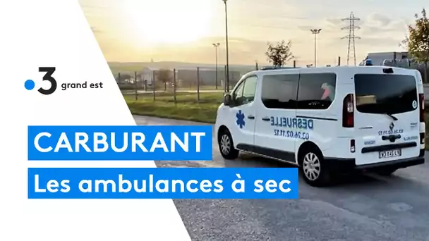 Pénuries d'essence : à Reims, des ambulances à l'arrêt faute de gazole