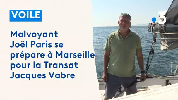 Transat Jacques Vabre : le skipper malvoyant Joël Paris se prépare à Marseille