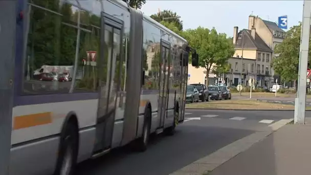 Les travaux du tram Caen