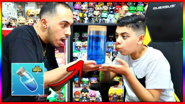 ON FABRIQUE LA MINI POTION DE BOUCLIER FORTNITE AVEC MOMO !